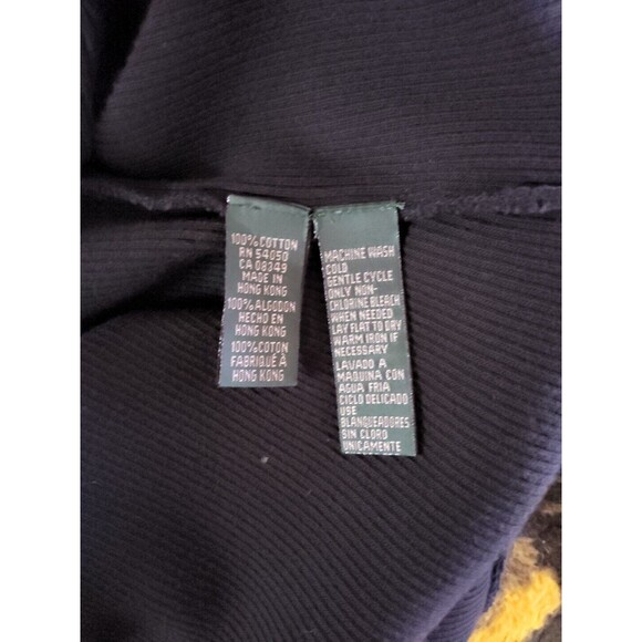 Vintage Ralph Lauren Sz M Jersey Knit V Neck Short Sleeve Maxi Dress Black Y2K - Picture 8 of 8